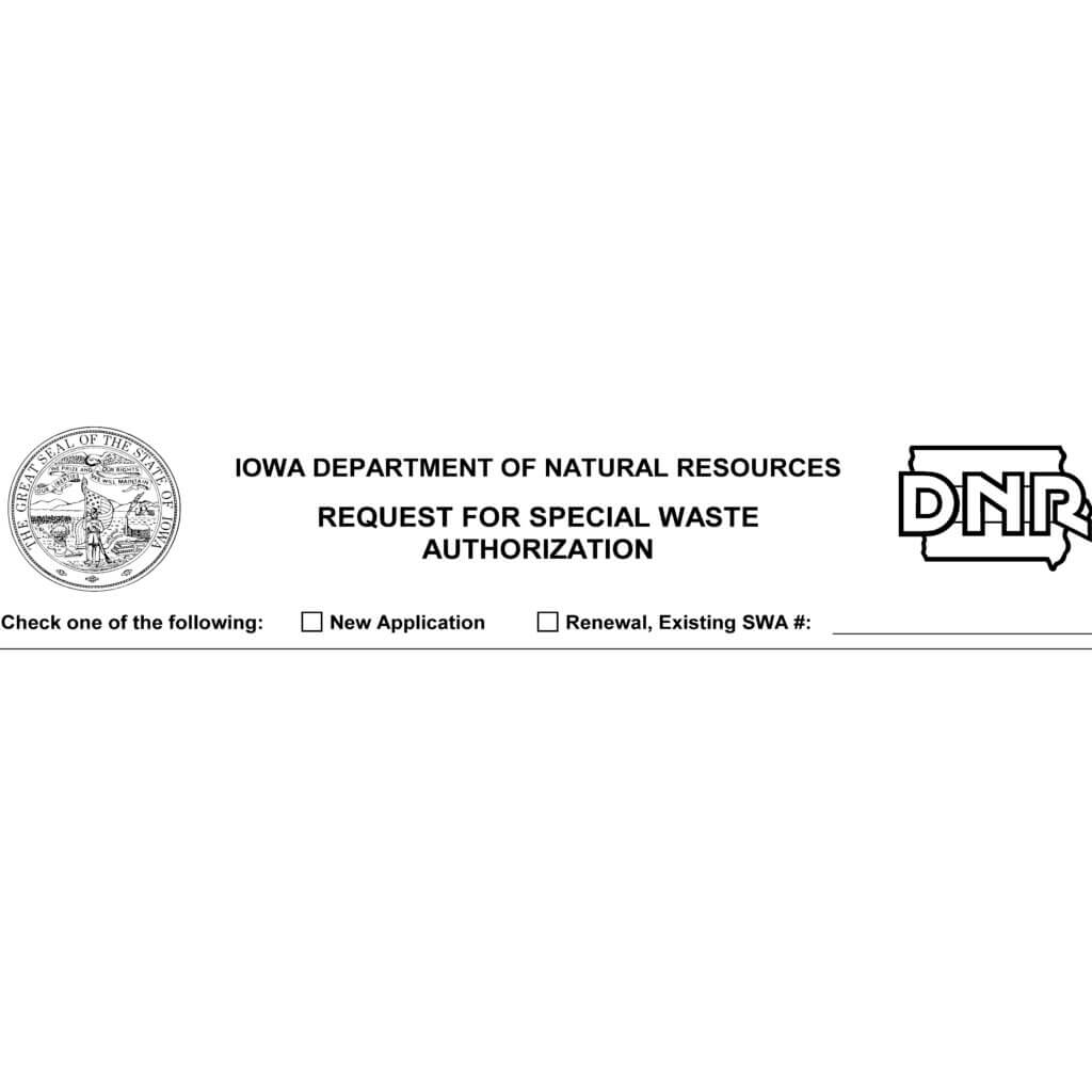 Special Waste Authorization